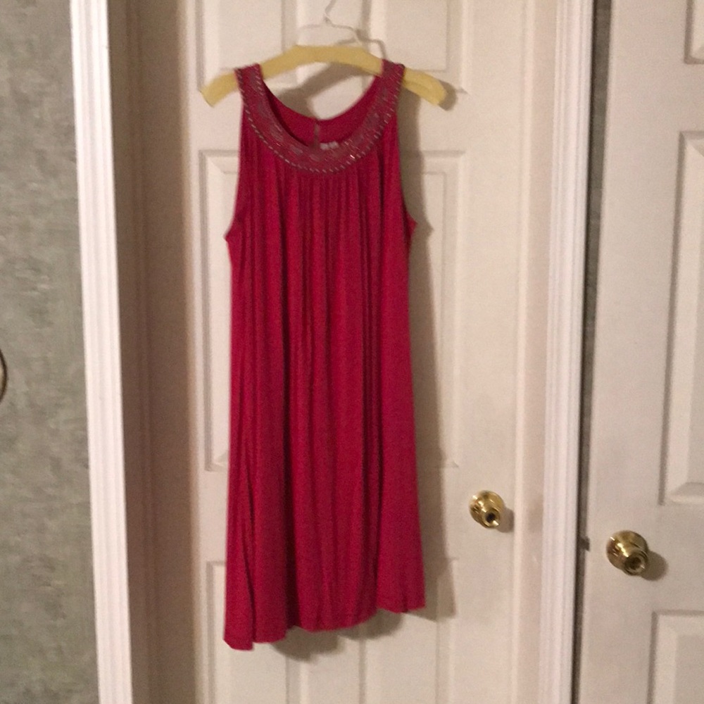 Hot pink dress